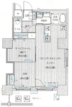 グランデュール富士の物件間取画像